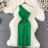 Robe asymétrique en tricot Steph
